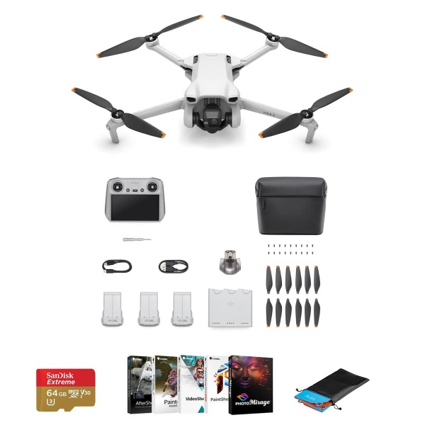 DJI Mini 3 Drone Fly More Combo with RC Remote Controller with Basic Kit