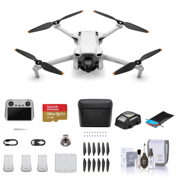 DJI Mini 3 Drone Fly More Combo with RC Remote Controller with Essential Kit