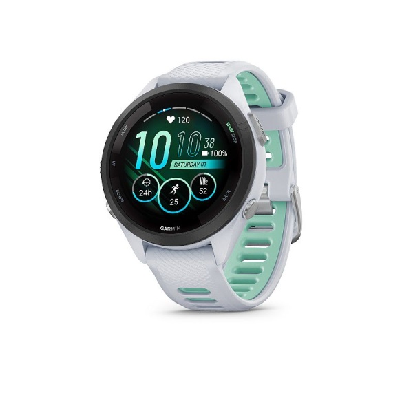 Garmin Forerunner 265S Running Smartwatch, White