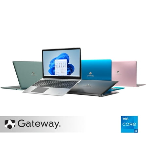 Gateway 15.6 Ultra Slim Notebook FHD Intel® Core™ i5-1135G7 Intel® Iris® Xe Graphics 512GB SSD 16GB RAM Tuned by THX™ Fingerprint Scanner 1.0MP Webcam HDMI Cortana Windows 10 Green