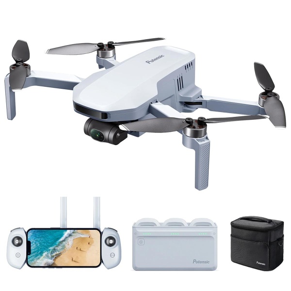 Potensic ATOM GPS Drone with 4K 3-Axis Gimbal Camera Fly More Combo