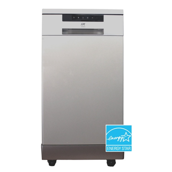 18 in. Energy Star Portable Dishwasher, Stainless Steel - 35.63 x 17.64 x 23.63 in.