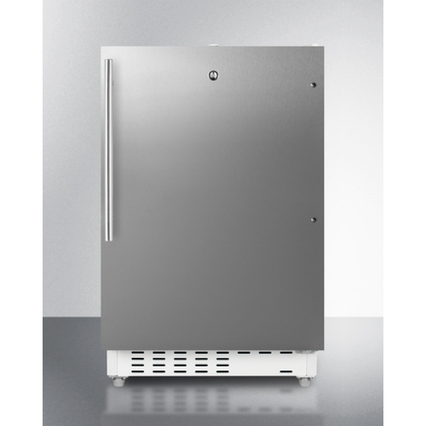 ALRF48CSSHV 32 x 19.88 x 22.5 in. ADA Compliant Built-In Freestanding Refrigerator-Freezer, Stainless Steel