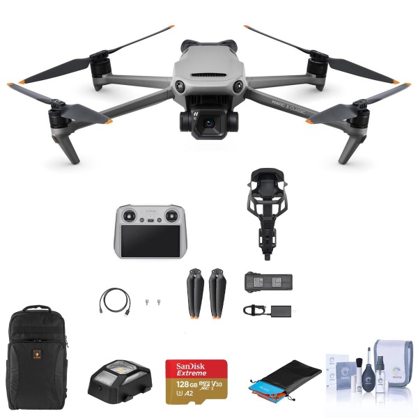 DJI Mavic 3 Classic Drone with RC Controller, Complete Accessories Kit