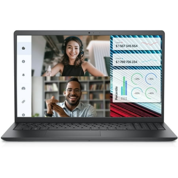 Dell Vostro 3520 15.6in IPS FHD 120Hz Business Laptop Carbon Black (10-Core Intel i5-1235U 16GB RAM 256GB PCIe SSD Intel UHD Wifi Bluetooth Webcam Win 11 Home)