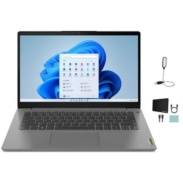 Lenovo IdeaPad 3i 14 FHD Laptop Intel Core i5-1155G7 8GB RAM 1TB SSD SD Card Reader Artic Grey Windows 11 Home + Mazepoly Accessories