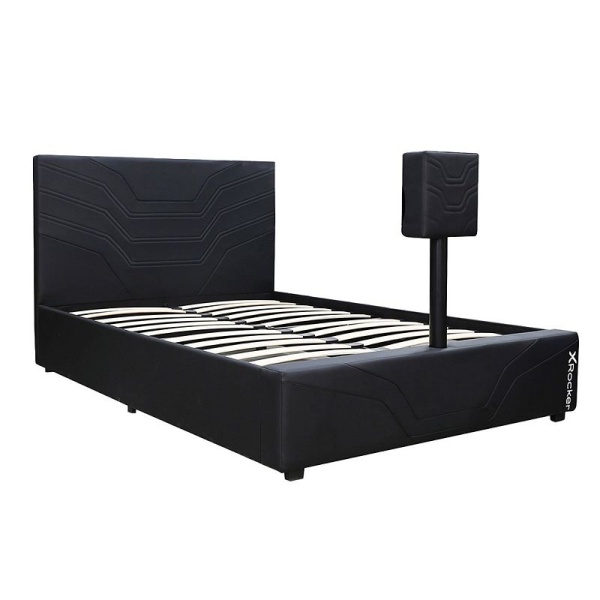 X-Rocker Oracle Full Gaming Bed with TV Mount, Black