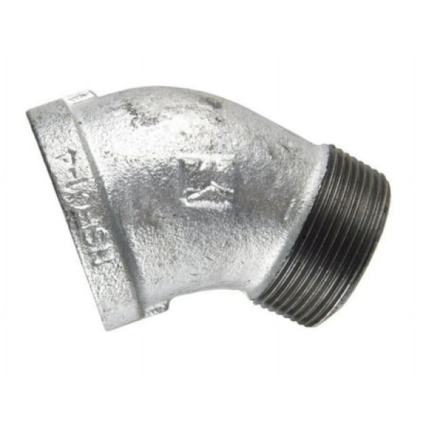 B & K 510-506BG Galvanized Iron Street Elbow 1.25 in. Fip x 1.25 in. Mip 45 deg