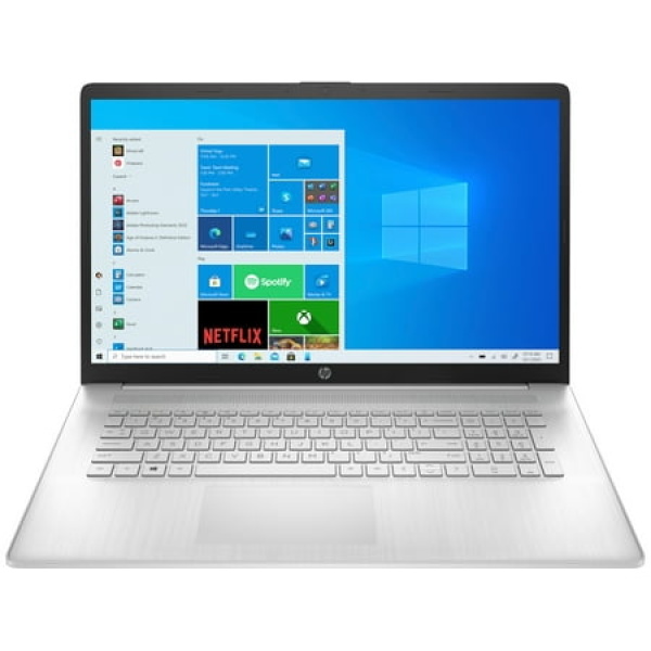 HP 17t-cn000 Entertainment Laptop Natural Silver (Intel i5-1135G7 4-Core 8GB RAM 4TB SATA SSD 17.3 Full HD (1920x1080) NVIDIA MX450 Wifi Bluetooth Webcam 2xUSB 3.1 1xHDMI Win 10 Pro)