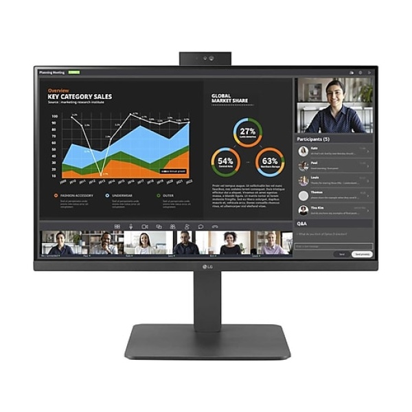 LG 23.8" LCD Monitor, Black (24BR750C-C)