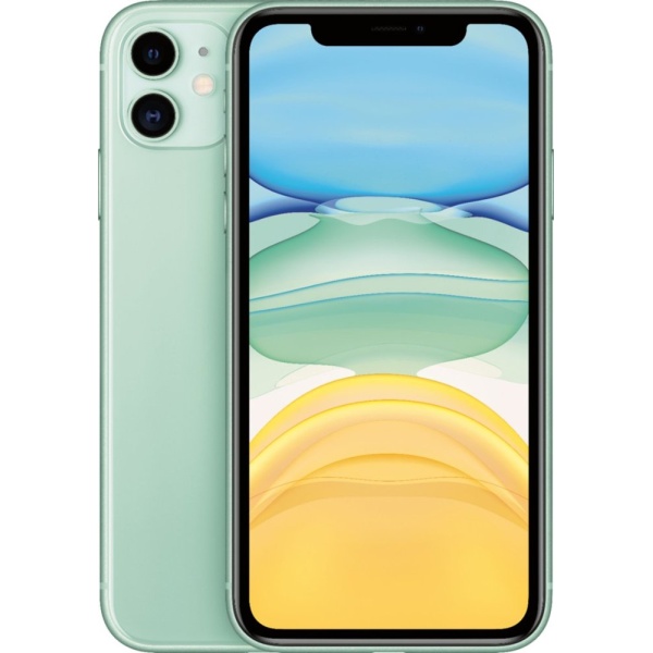 Apple PAB100084 128GB Fully Unlocked Phone with Verizon Plus Sprint Plus GSM Unlocked Phone for iPhone 11 - Green