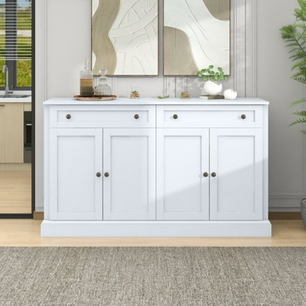 Sideboard Storage Buffet Cabinet White