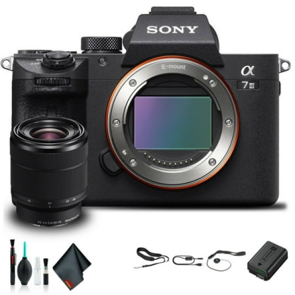 Sony Alpha a7 III Mirrorless Camera with 28-70mm Lens ILCE7M3K/B Starter Kit