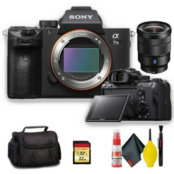 Sony Alpha a7 III Mirrorless Digital Camera with Sony FE 16-35mm f/4 ZA OSS E-Mount Lens - Standard Kit