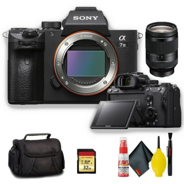 Sony Alpha a7 III Mirrorless Digital Camera with Sony FE 24-240mm f/3.5-6.3 OSS E-Mount Lens - Standard Kit