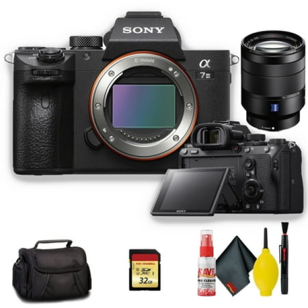 Sony Alpha a7 III Mirrorless Digital Camera with Sony FE 24-70mm f/4 ZA OSS E-Mount Lens - Standard Kit