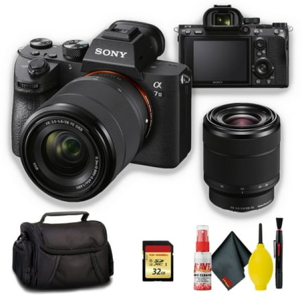 Sony Alpha a7 III Mirrorless Digital Camera with Sony FE 28-70mm f/3.5-5.6 OSS E-Mount Lens - Standard Kit