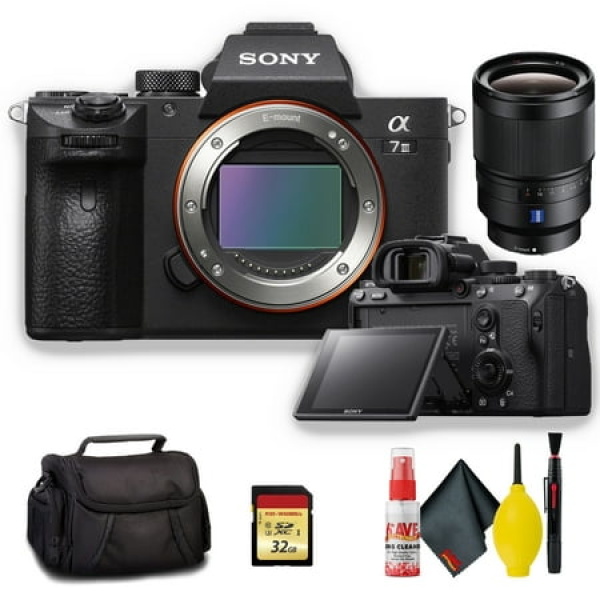 Sony Alpha a7 III Mirrorless Digital Camera with Sony FE 35mm f/1.4 ZA E-Mount Lens - Standard Kit