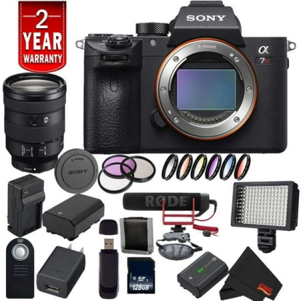 Sony Alpha a7R III ILCE7RM3/B (A7RM3) Mirrorless Digital Camera International Model + Sony 24-105mm Lens Video Bundle