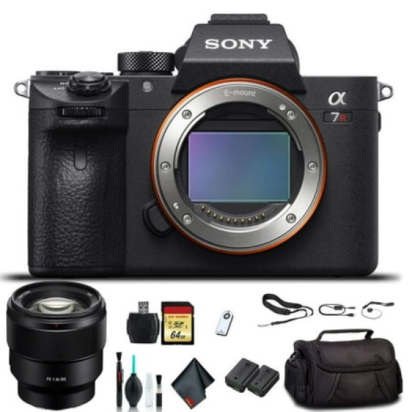 Sony Alpha a7R III Mirrorless Camera ILCE7RM3/B With Sony FE 24-70mm Lens Soft Bag Additional Battery 64GB Memory Card Card Reader Plus Essential Accessories