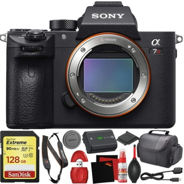 Sony Alpha a7R III Mirrorless Digital Camera + Base Bundle with Accessories (128GB Memory Card Accessory Kit)