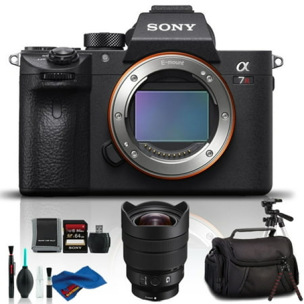 Sony Alpha a7R III Mirrorless Digital Camera with 12-24mm Lens - Deluxe Kit