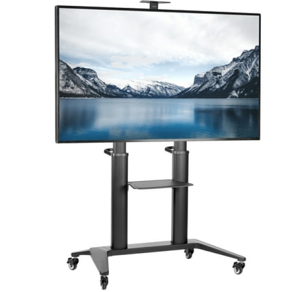 VIVO Aluminum Ultra Heavy Duty 32 to 120 TV Cart Mobile Large Screen TV Stand