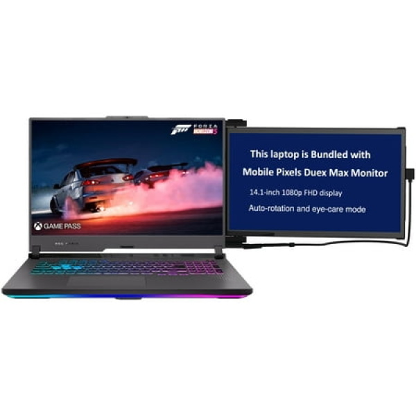 ASUS ROG Strix G17 Gaming/Entertainment Laptop (AMD Ryzen 9 7845HX 12-Core 17.3in 144 Hz Full HD (1920x1080) GeForce RTX 4070 16GB DDR5 4800MHz RAM 2x512GB PCIe SSD RAID 0 (1TB) Win 11 Pro)