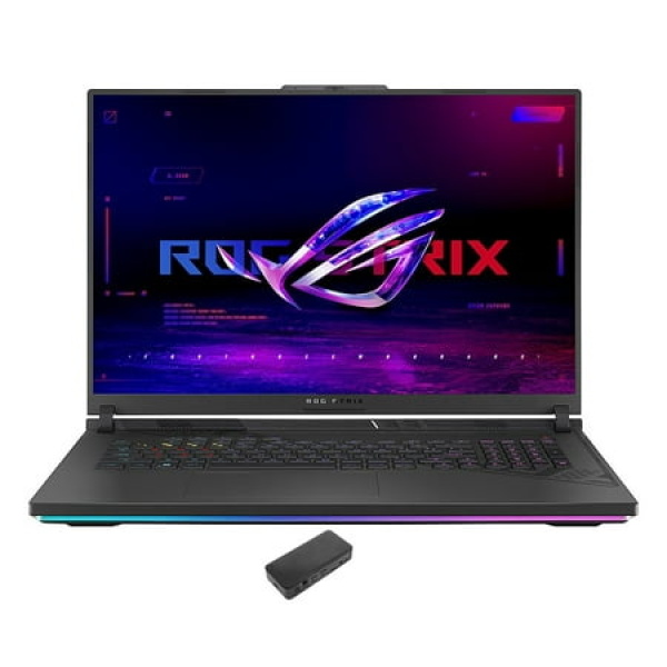 ASUS ROG Strix G18 Gaming Laptop (Intel i9-13980HX 24-Core 18in 240 Hz Wide QXGA (2560x1600) GeForce RTX 4070 16GB DDR5 5600MHz RAM 1TB PCIe SSD Backlit KB Wifi Win 11 Pro) with USB-C Dock