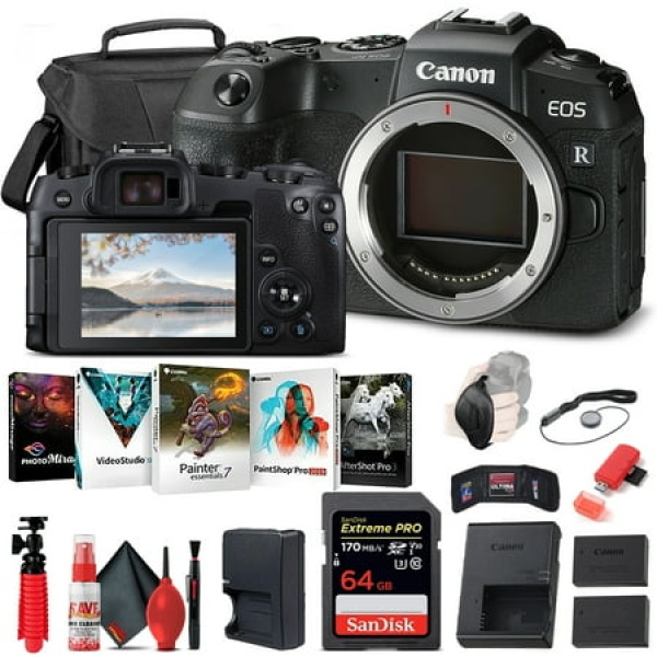 Canon EOS RP Mirrorless Digital Camera (Body Only) (3380C002) + 64GB Memory Card