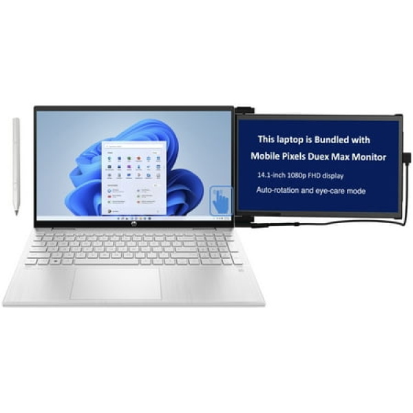 HP Pavilion x360 Home/Business 2-in-1 Laptop (Intel i5-1235U 10-Core 15.6in 60 Hz Touch HD (1366x768) Intel Iris Xe 32GB RAM 512GB PCIe SSD Backlit KB Wifi Webcam Bluetooth Win 11 Home)