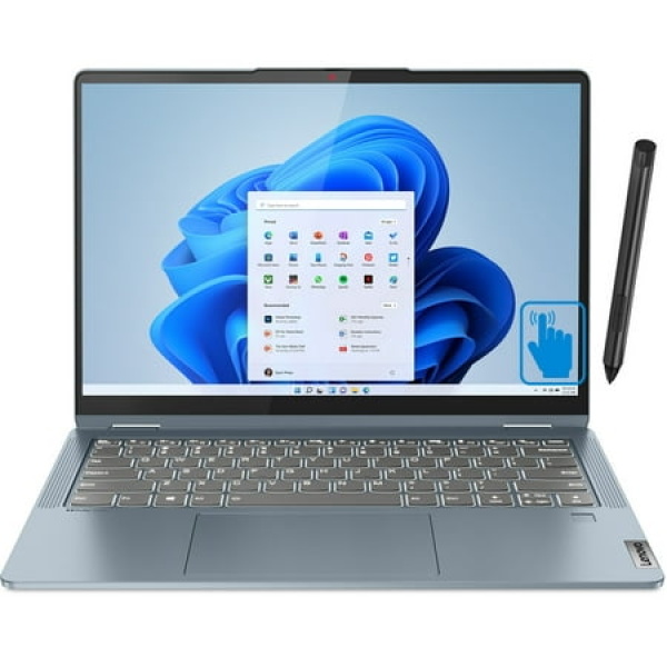 Lenovo Flex 7i Home/Business 2-in-1 Laptop (Intel i7-1355U 10-Core 16GB RAM 1TB PCIe SSD Intel Iris Xe 14.0in 60 Hz Touch 2240x1400 Active Pen Fingerprint Wifi Bluetooth Win 11 Pro)