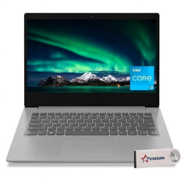 Lenovo IdeaPad 1i Business&Home Laptop 15.6 FHD Touch Display Intel Core i3-1215U Upto 4.1GHz 8GB RAM 256GB NVMe SSD HDMI Card Reader Wi-Fi Bluetooth Windows 11 Pro/XTREDURA Flash Drive