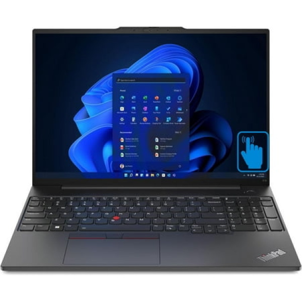 Lenovo ThinkPad E16 Gen 1 Home/Business Laptop (Intel i7-1355U 10-Core 24GB RAM 256GB M.2 2242 PCIe SSD Intel Iris Xe 16.0in 60 Hz Touch Wide UXGA (1920x1200) Fingerprint Wifi Win 11 Pro)