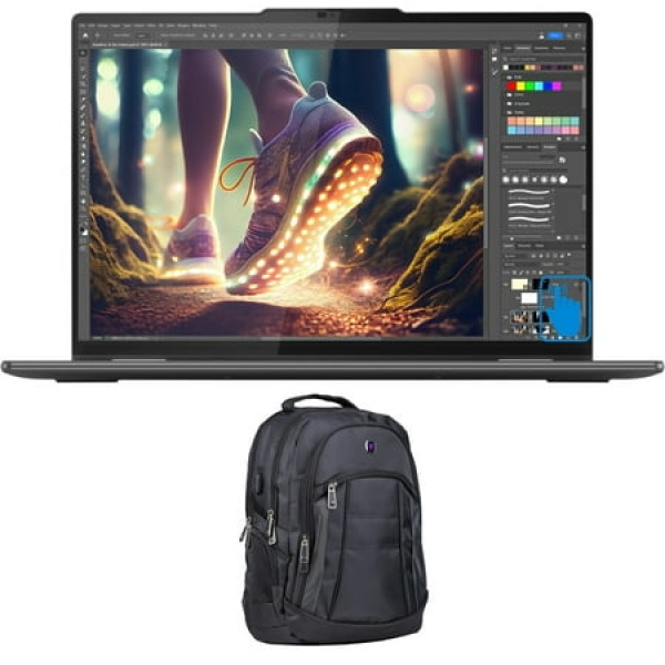 Lenovo Yoga 7i Home/Business 2-in-1 Laptop (Intel Core Ultra 7 155U 12-Core 16.0in 60 Hz Touch Wide UXGA (1920x1200) Intel Graphics 16GB LPDDR5X 7466MHz RAM Win 11 Home) with Premium Backpack