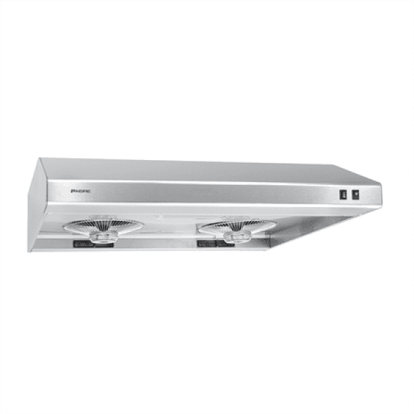 PACIFIC 36 Economy Under Cabinet Range Hood PR2017-36S 2-Speed Level Stainless Steel Max. 650CFM Filter-Less Design Easy to clean favorite among builders and landlords