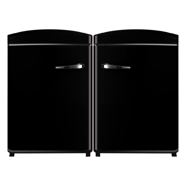 RCRF 320 + RCFR 325 ConServ 3.2 cu.ft. Frost Free Black Retro Convertible Refrigerator-Freezer Set