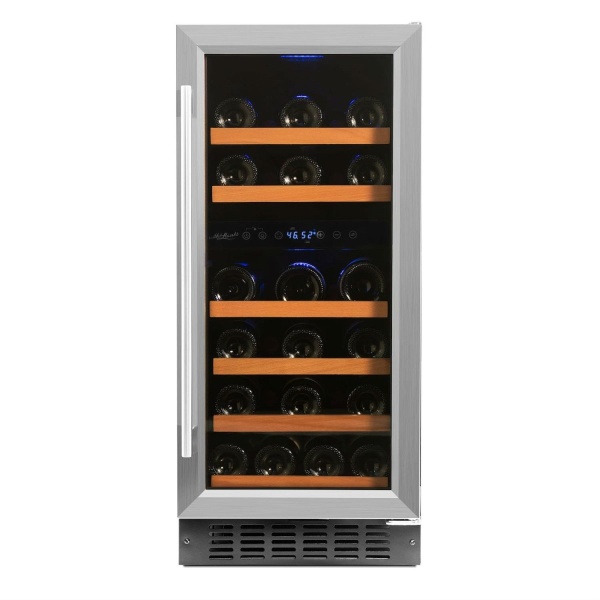 RE100006 32 Bottle Dual Zone Wine Cooler