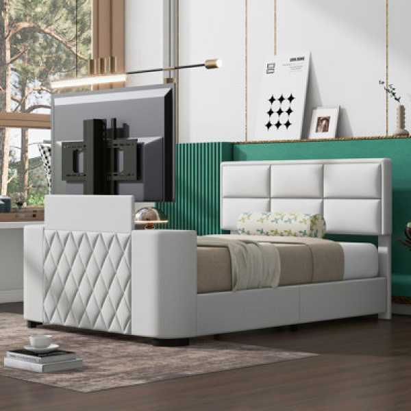 Upholstery TV Platform Bed