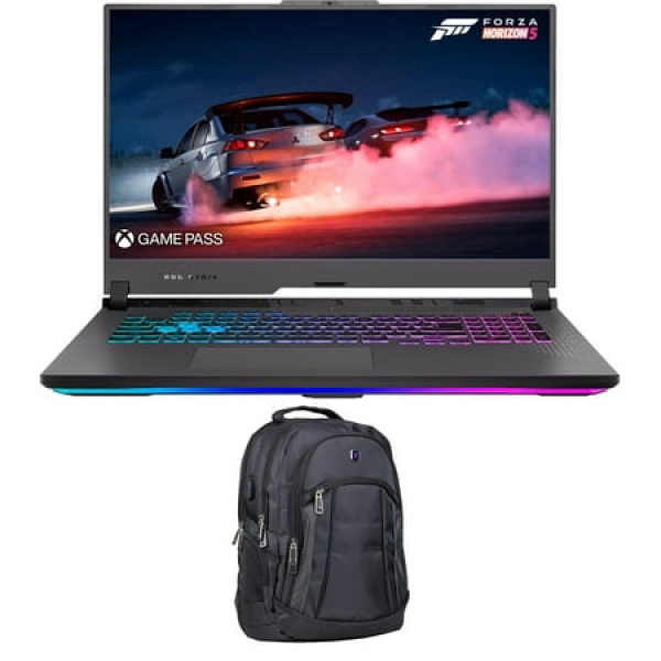 ASUS ROG Strix G17 Gaming/Entertainment Laptop (AMD Ryzen 9 7845HX 12-Core 17.3in 144 Hz Full HD (1920x1080) GeForce RTX 4070 16GB DDR5 4800MHz RAM 1TB SSD Win 11 Home) with Premium Backpack