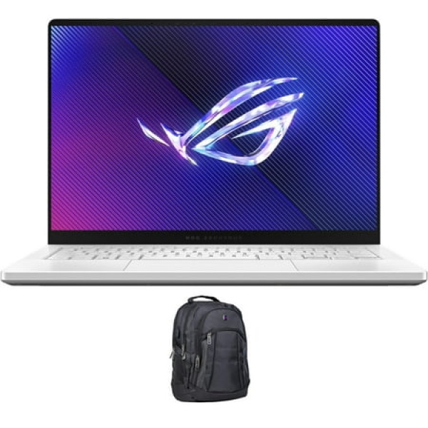 ASUS ROG Zephyrus G14 Gaming Laptop (AMD Ryzen 9 8945HS 8-Core 14.0in 120 Hz 2.8K (2880x1800) GeForce RTX 4070 32GB LPDDR5X 6400MHz RAM 1TB PCIe SSD Backlit KB Win 11 Pro) with Premium Backpack