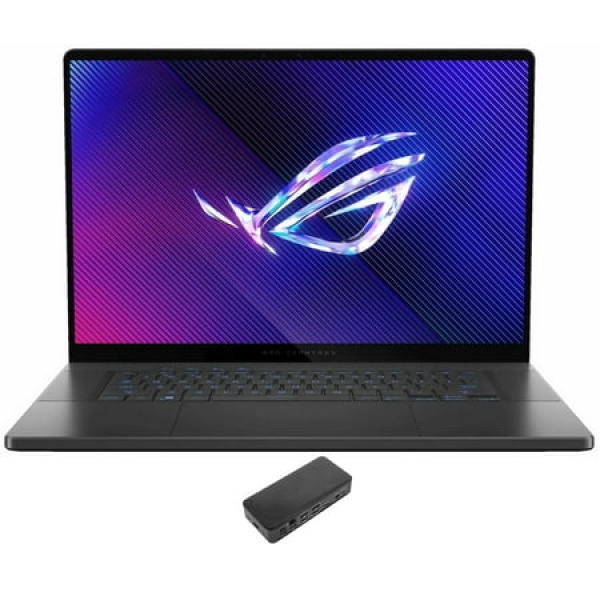 ASUS ROG Zephyrus G16 Gaming/Entertainment Laptop (Intel Ultra 9-185H 16-Core 16.0in 240 Hz Wide QXGA (2560x1600) GeForce RTX 4090 32GB LPDDR5X 7466MHz RAM Win 11 Pro) with USB-C Dock