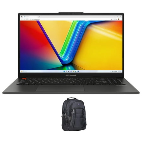 ASUS Vivobook Home/Business Laptop (Intel i9-13900H 14-Core 15.6in 120 Hz 3K UHD (2880x1620) Intel Iris Xe 16GB LPDDR5 4800MHz RAM 1TB PCIe SSD Backlit KB Win 11 Pro) with Premium Backpack