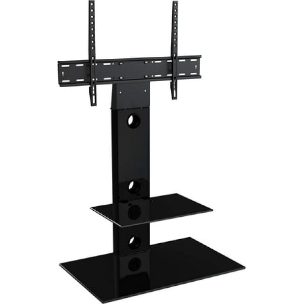 AVF Steel Lesina TV Stand with TV Mount Column for 32 to 65 TV in Black