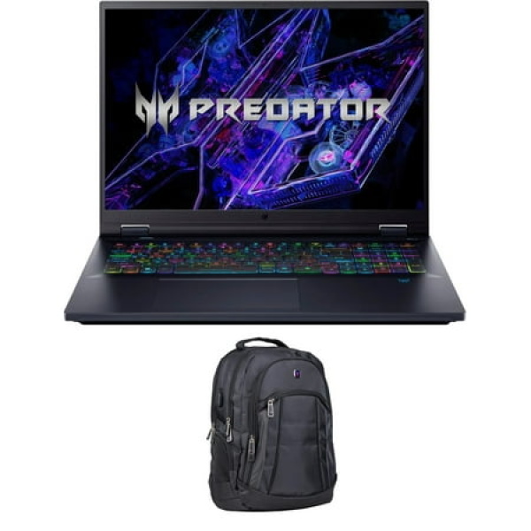 Acer Predator Helios 18 Gaming/Entertainment Laptop (Intel i9-14900HX 24-Core 18in 250 Hz Wide QXGA (2560x1600) GeForce RTX 4090 32GB DDR5 5600MHz RAM Win 11 Pro) with Premium Backpack