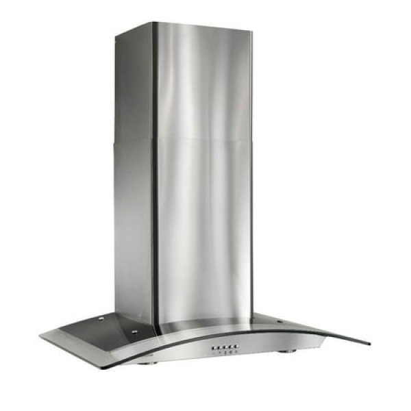 Broan Arched Glass B5636SS Wall Mount Vent Hood-Size:35-7/16