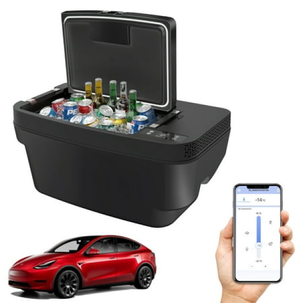 Car Refrigerators for Tesla Model Y 12 Volt Refrigerator for Model Y Trunk 35QT(33L) -8°F~50°F (TY01)