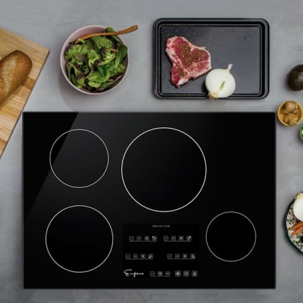 Empava 30" EMPV-IDC30 Induction Cooktop with 4 Booster Burners on Black Vitroceramic Glass