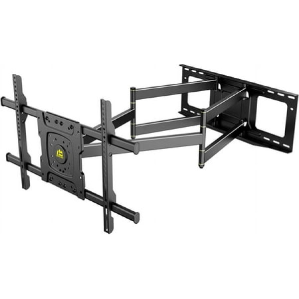 FORGING MOUNT Long Arm TV Mount with 36 Extension Dual Articulating Full Motion TV Mount for 42 -90 Flat Curved TVs Easy Install on 16 24 Studs Max VESA 600x400mm up to 150lbs