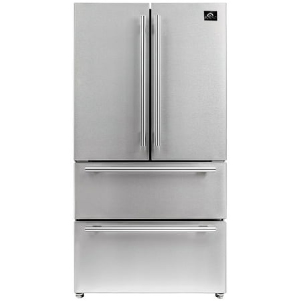 Forno 36 Moena French Door 19.2 cu.ft. Refrigerator with Ice Maker - FFRBI1820-36S